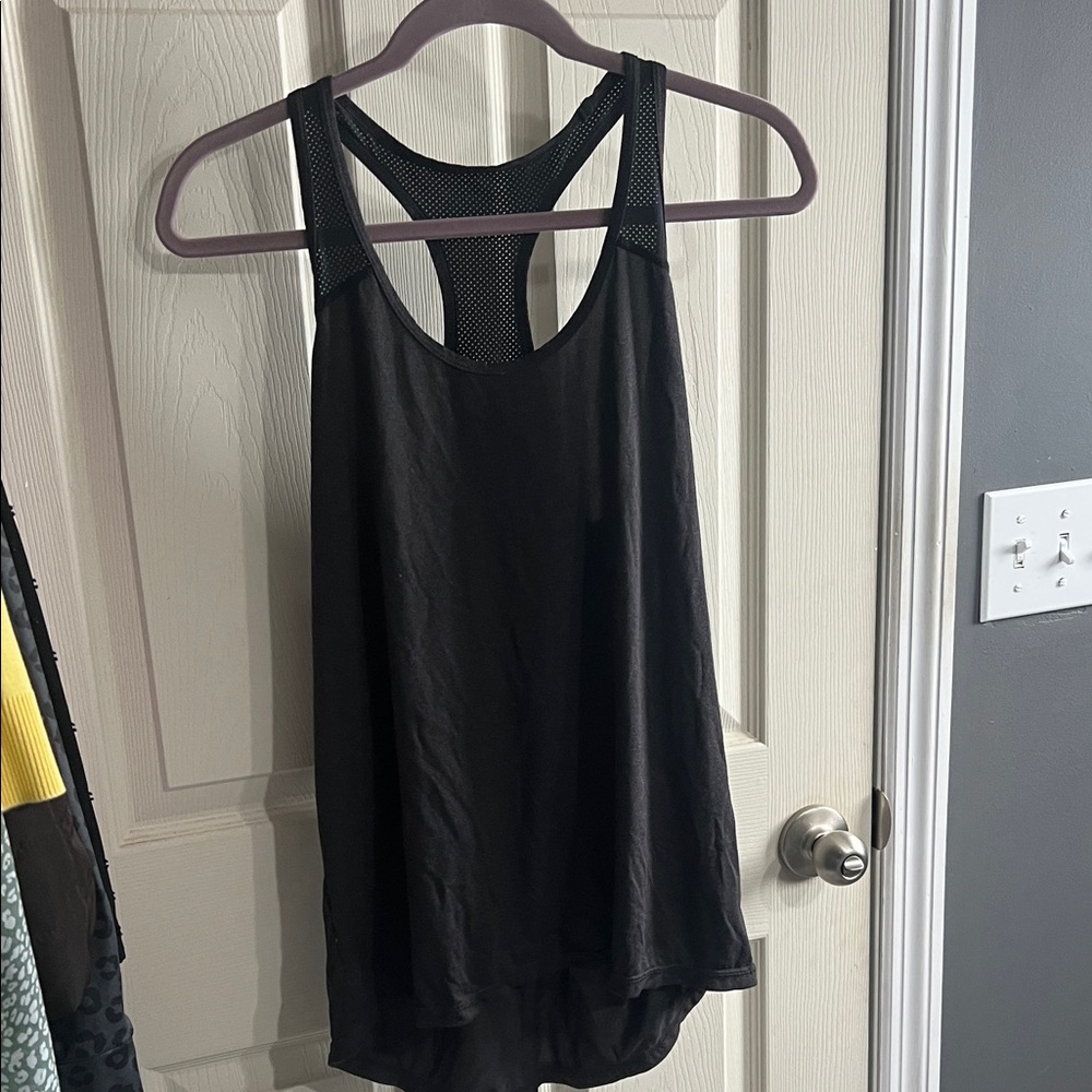 Xersion Women's Black Mesh Racerback Tank Top